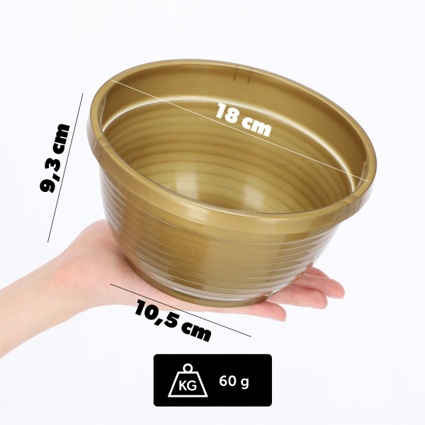 Doniczka Osłonka Donica Na Kwiaty 18cm Kolory Misa