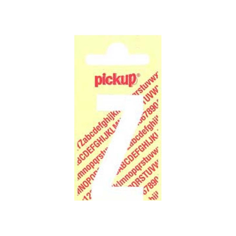 Lettre Z adhésive blanche 4 x 6 cm