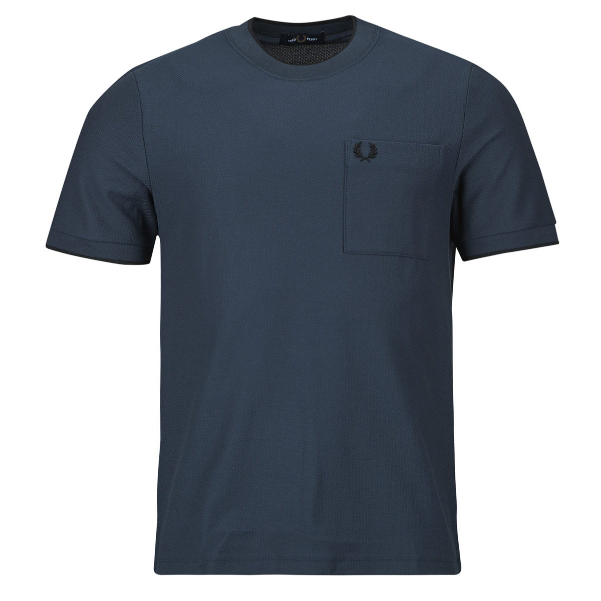 Fred Perry - POCKET DETAIL PIQUE T-SHIRT - Blue