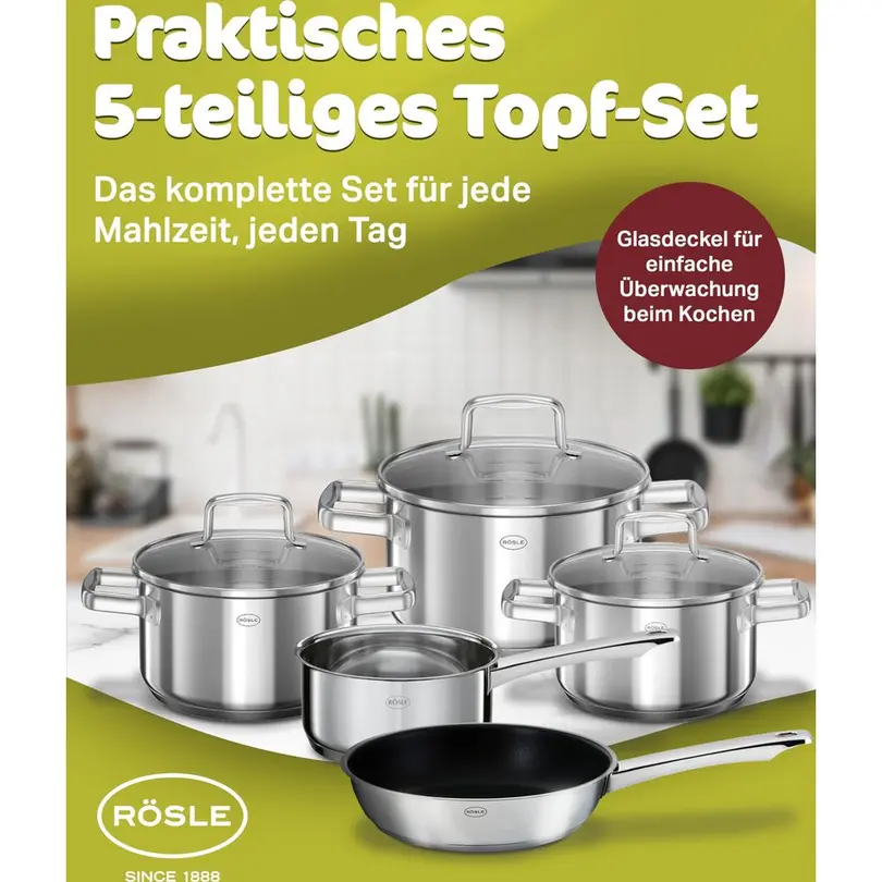 Kochtopf 5er-Set Moments