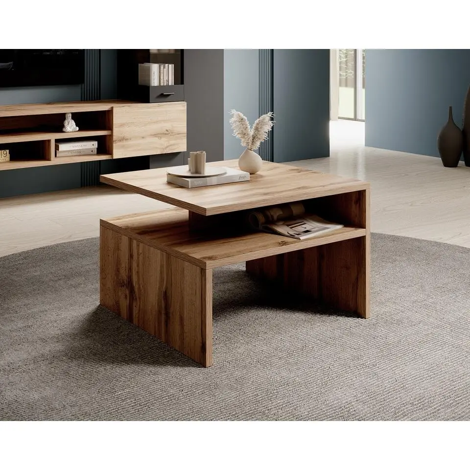 Meubella - Salontafel Charo - Eiken - 66 cm