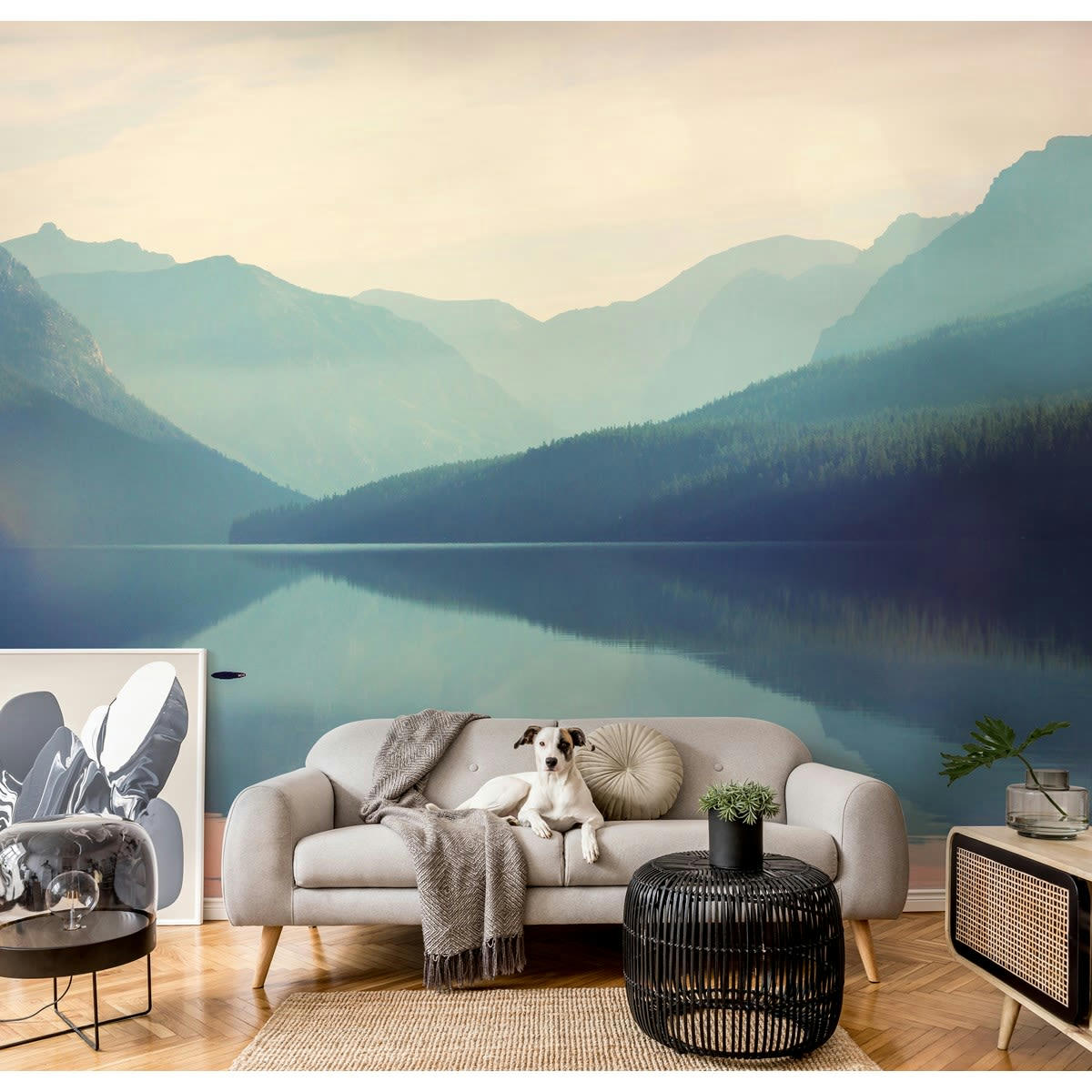 BREATHER - Papier peint panoramique en Papier Multicolore  384x270