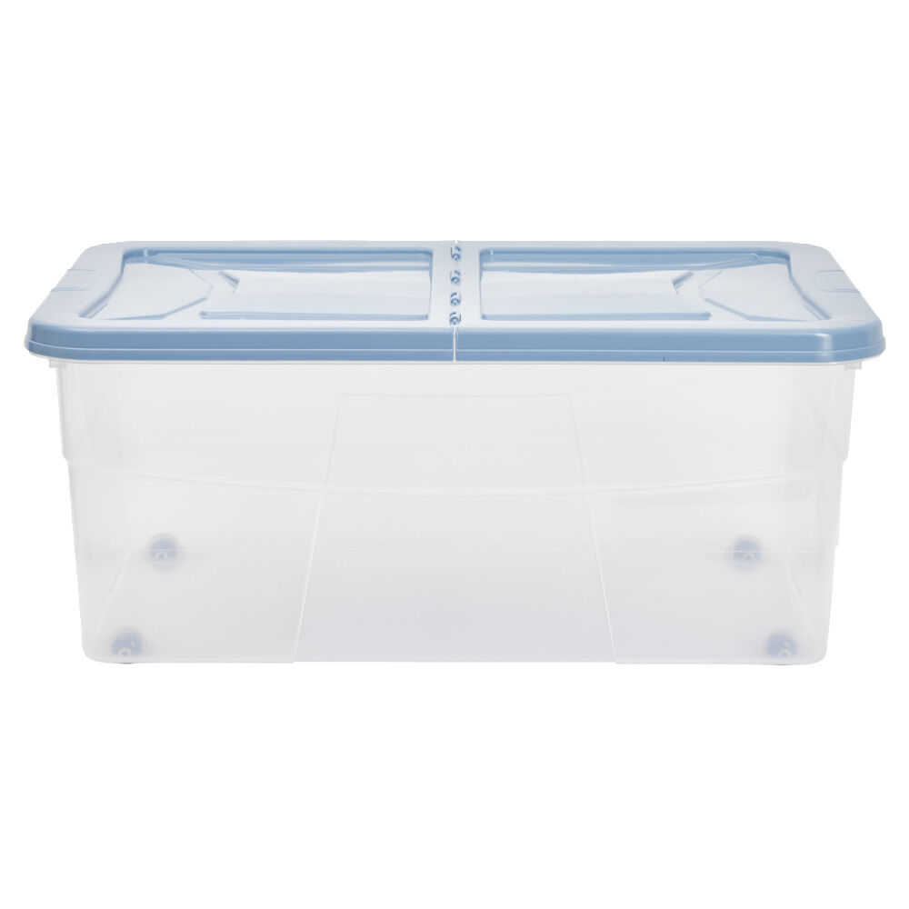 Box dessous de lit bleu 45L