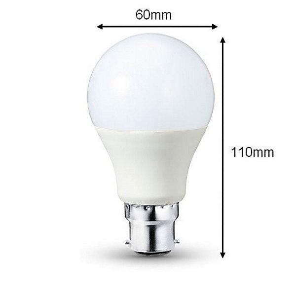 Ampoule LED B22 9W 220V A60 180 degrés - Blanc Neutre 4000K - 5500K - SILAMP