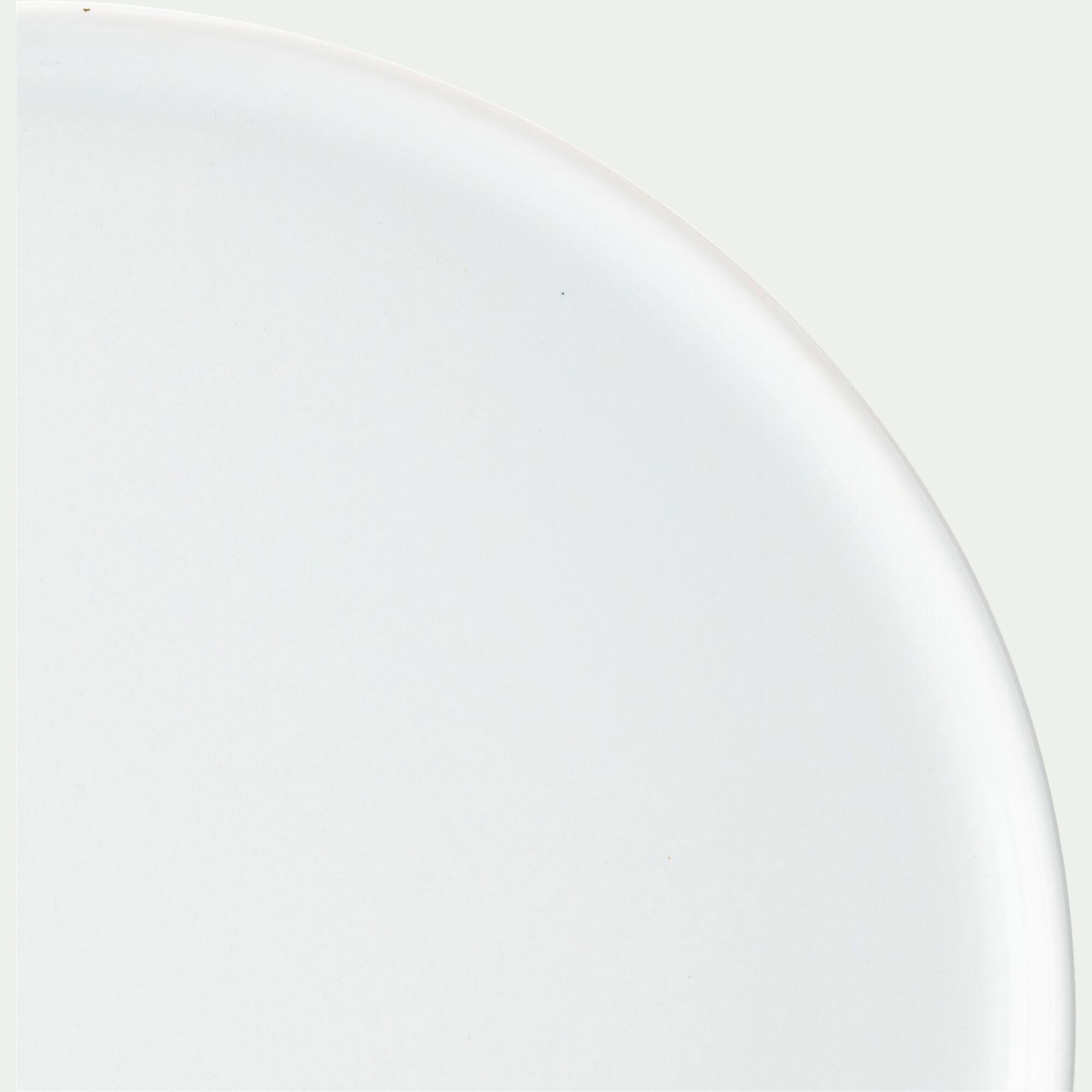 SELMA - Assiette plate en faïence D28cm - blanc ventoux