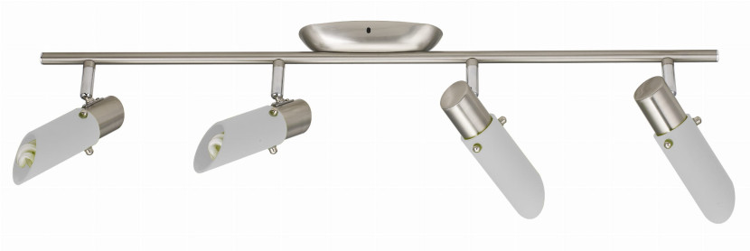 Lampa sufitowa nikiel-biała TRENDI 4xE14x9W wym: 20x71x9 cm Candellux