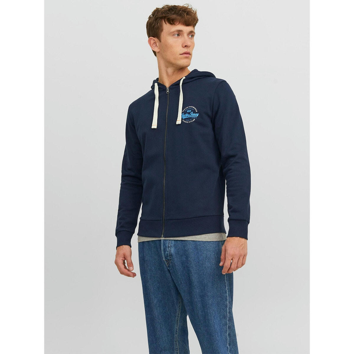 Sweat zippé à capuche Jjmikk