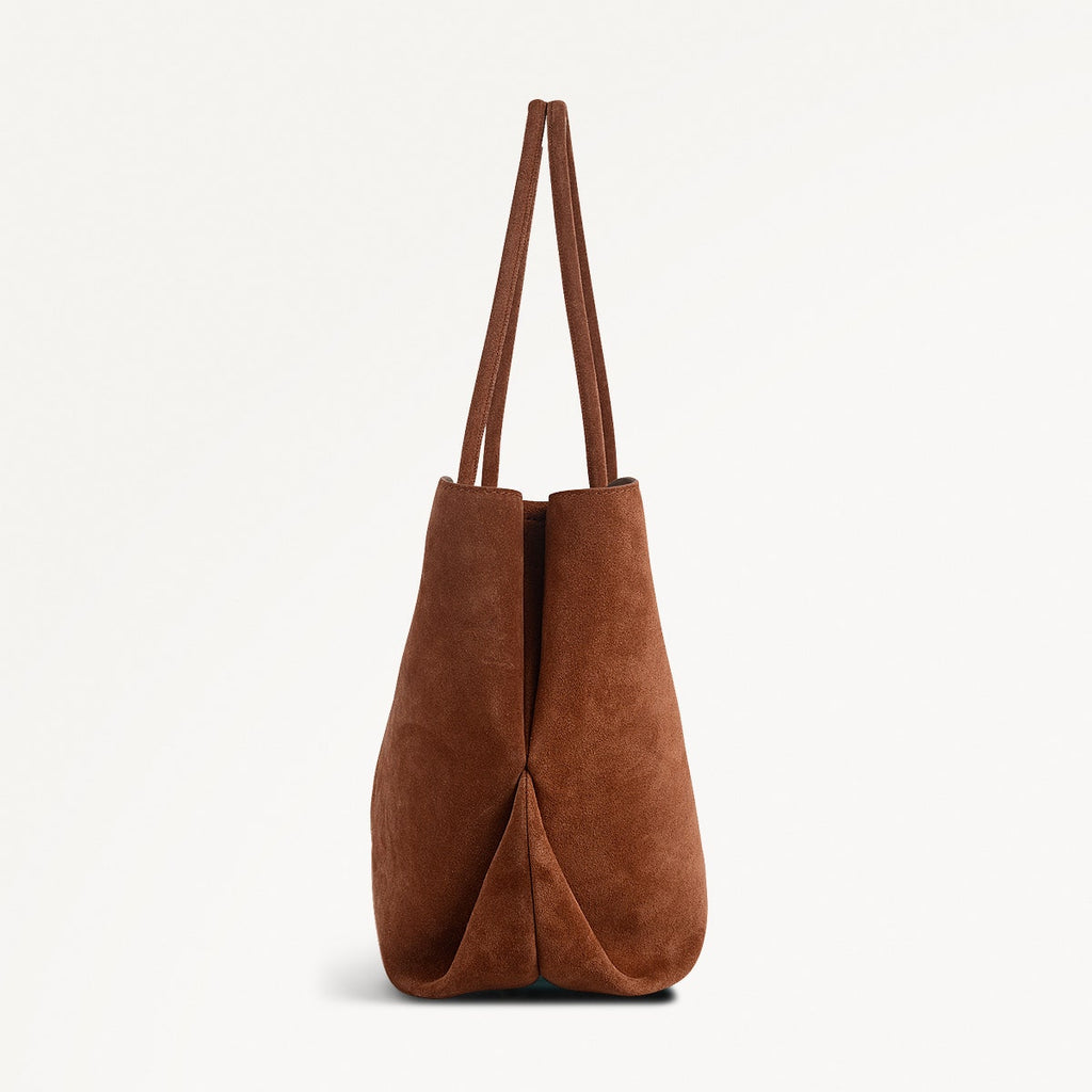 The Compton - Suede - Medium Zip Top Shoulder