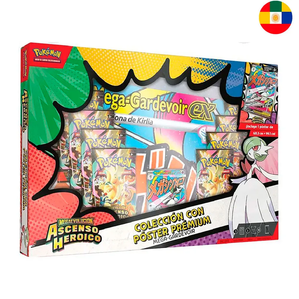 Pokemon Trading Card Game Ascended Heroes Premium Poster Collection Latin spanish