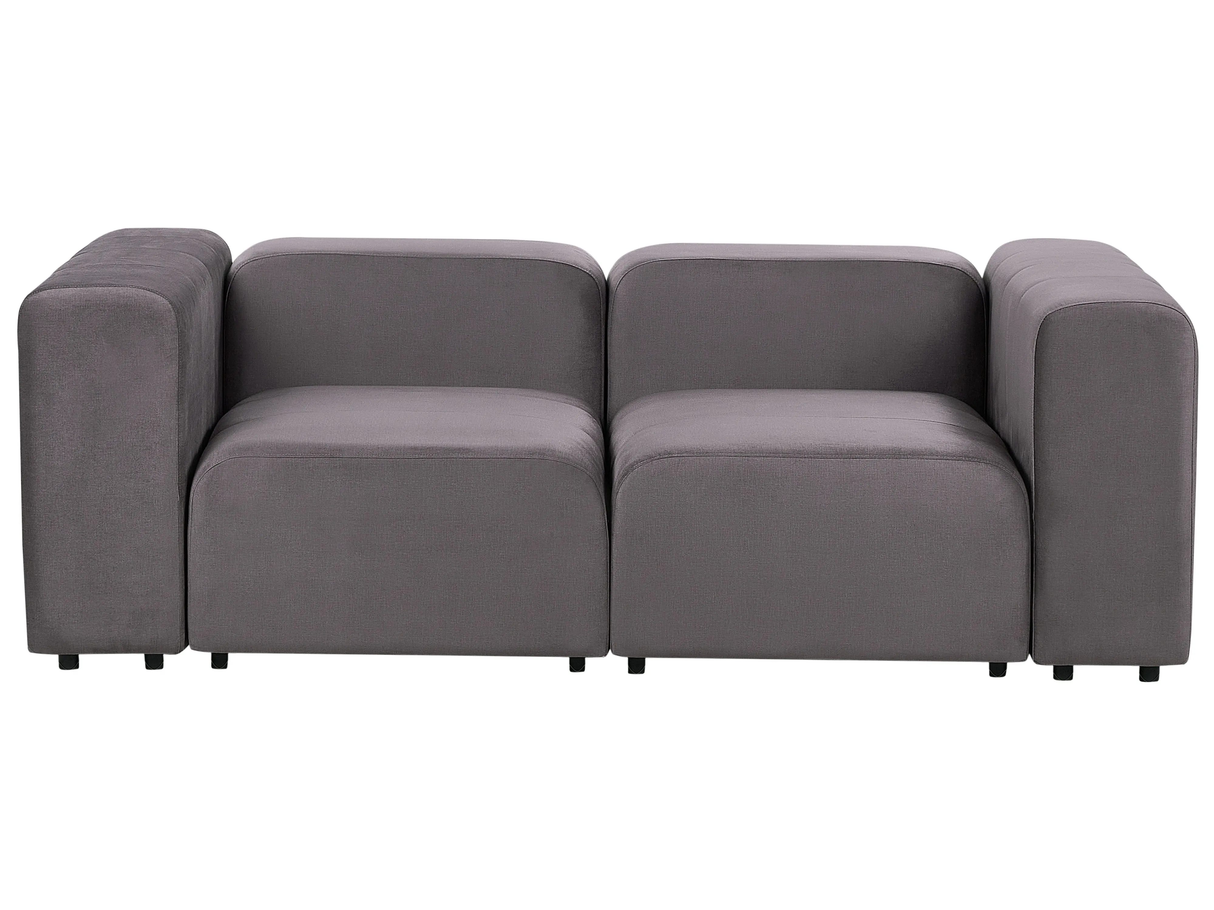 Ottoman FALSTERBO Velvet Dark Grey