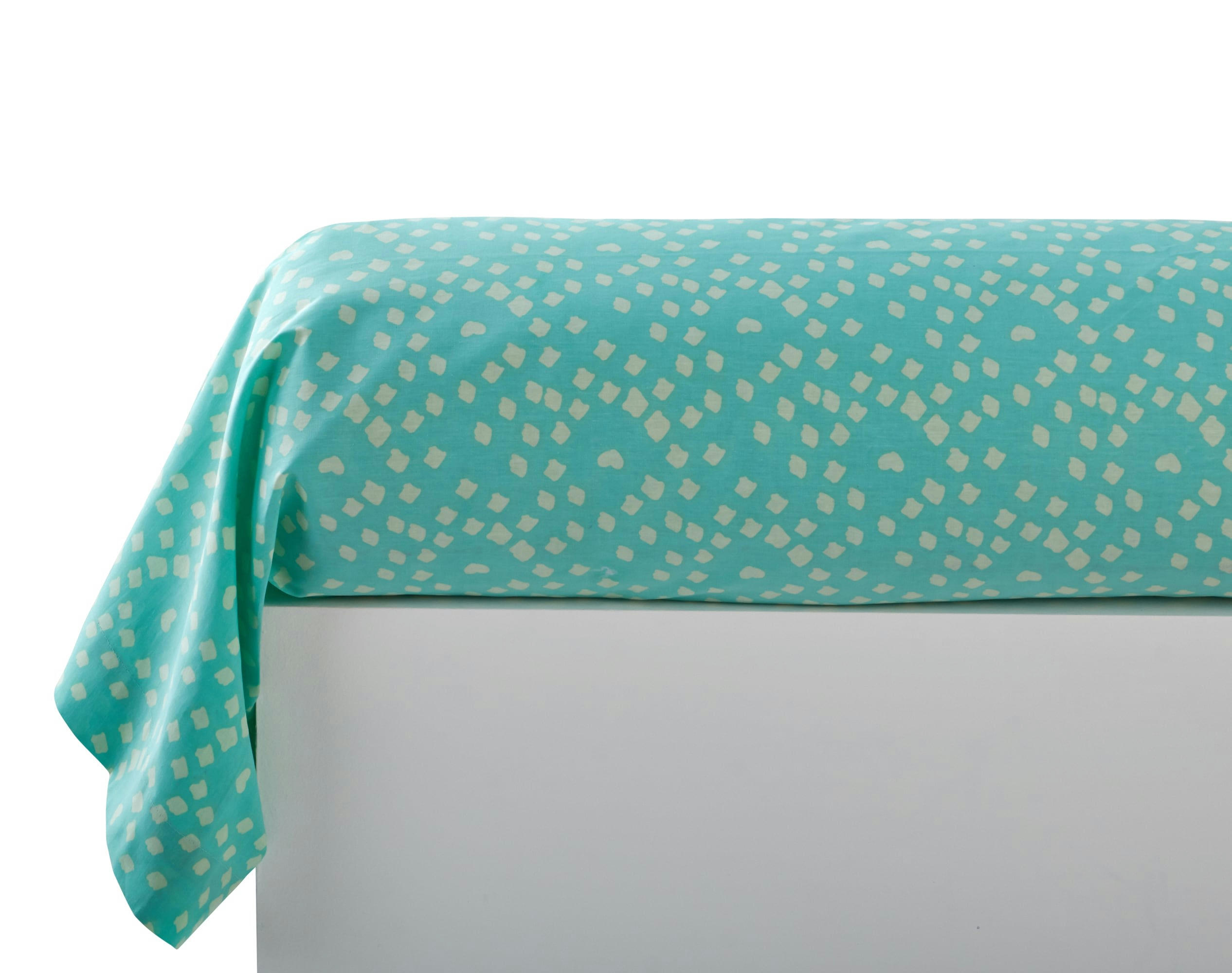 FRUITOS - Taie d'oreiller enfant 43x140 bleu en coton