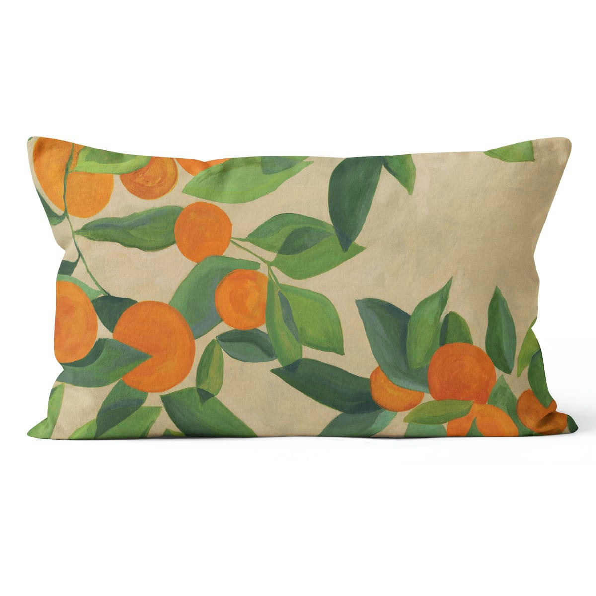 - Coussin décoration polyester orange 40x60cm