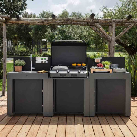 Cuisine extérieure Classic 3 modules Gris cargo - ENO