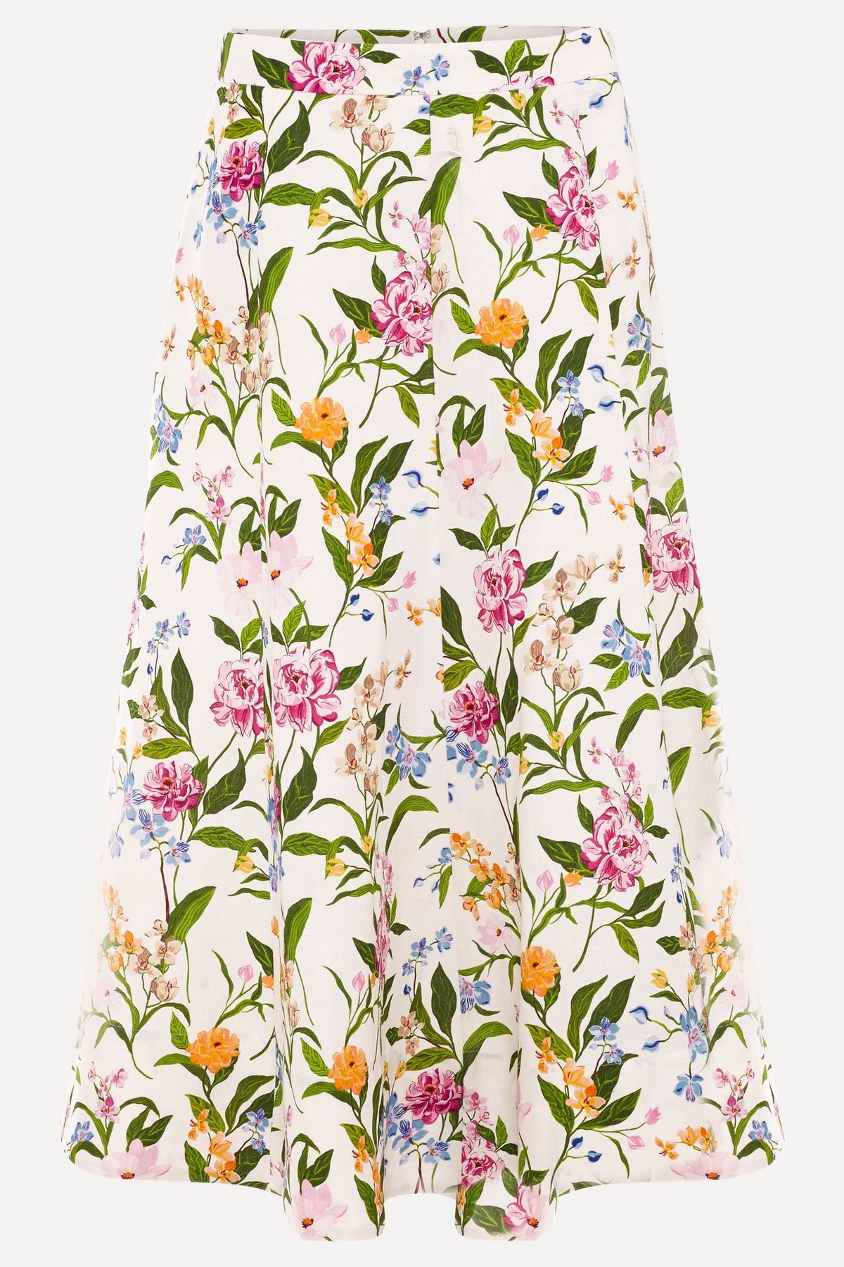 Phase Eight Elasticated Printed Midi Skirt