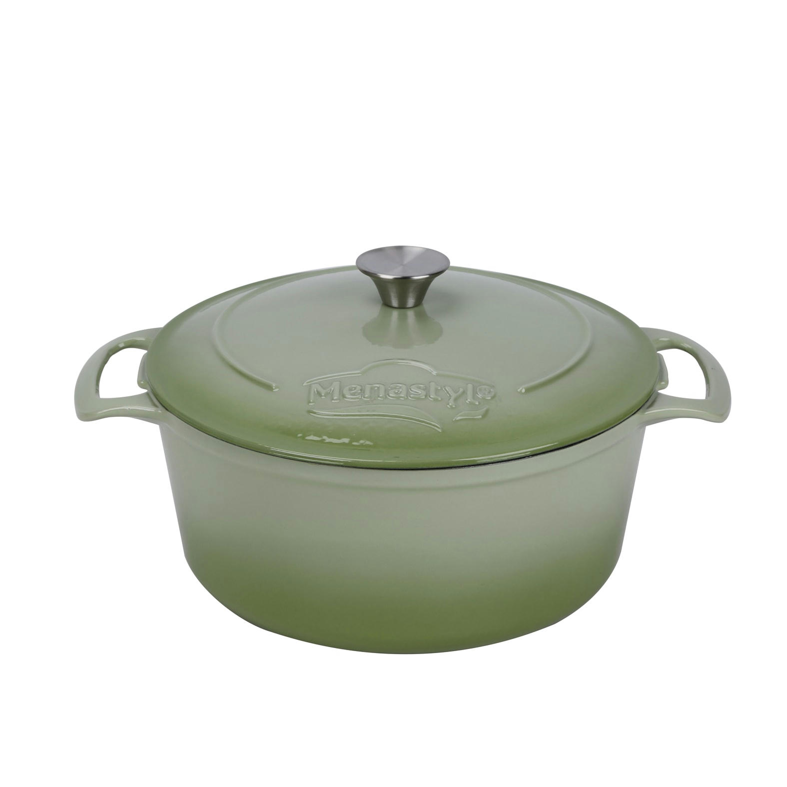 COLETTE - Cocotte ronde 7L en fonte émaillée verte