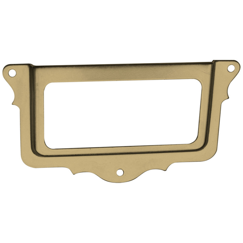 Porte-étiquette en laiton 75 x 43 mm 2 pièces TEKNIBOX