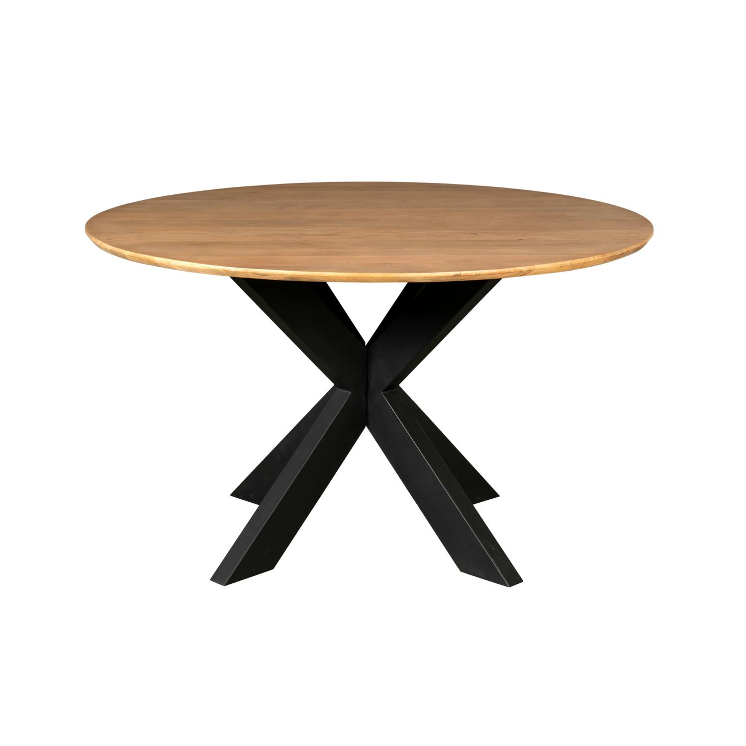 Table à manger ronde en bois de manguier Ø110 cm CORTINA
