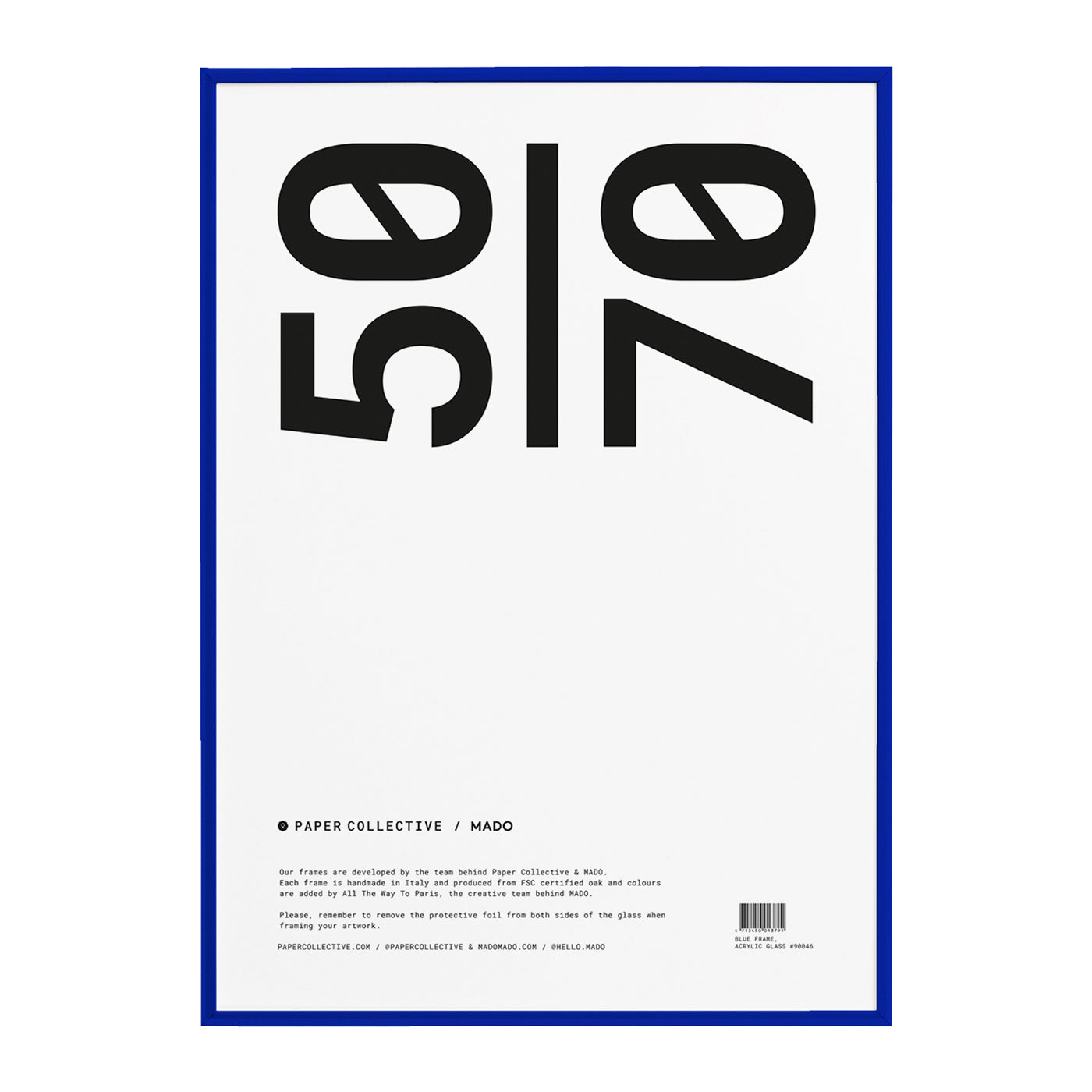 Paper Collective Frame Lijst 50 x 70 cm - Blue Pine