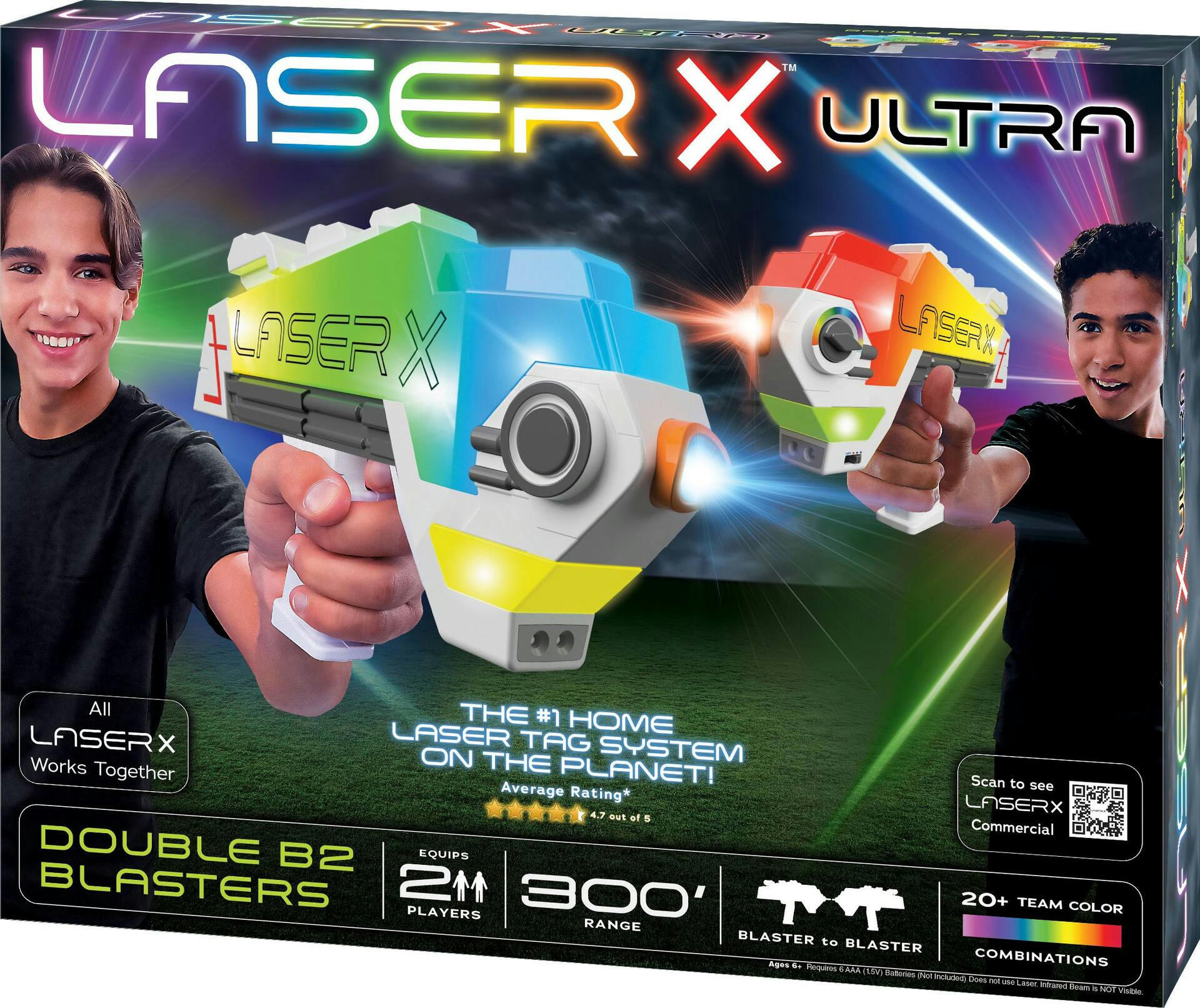 Laser X Ultra Blaster to Blaster Home Laser Tag System, Ages 6+