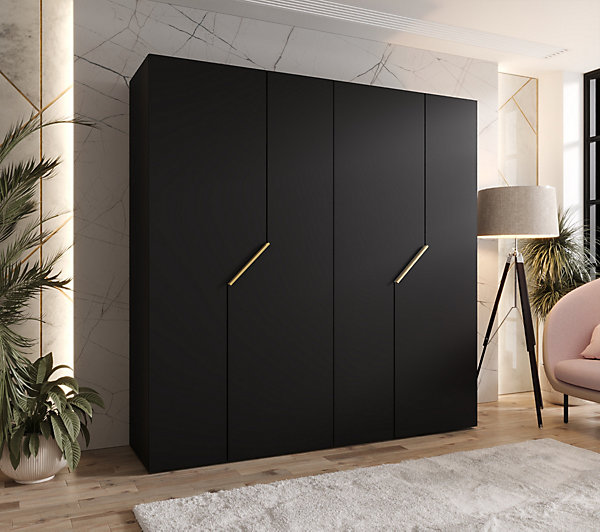 Armoire a portes battantes Andrew 1 200 x H. 202 x P. 52, 4 portes
