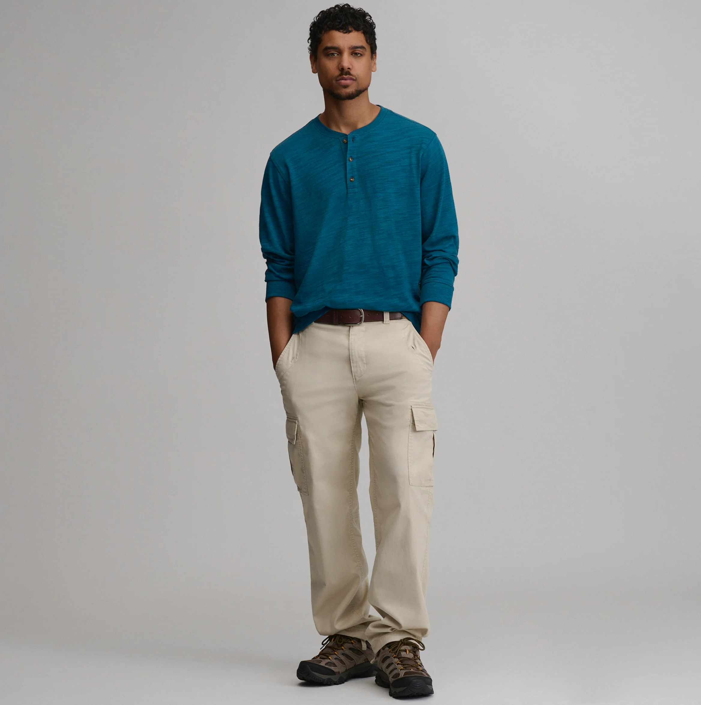 Men's Slub Jersey Henley
