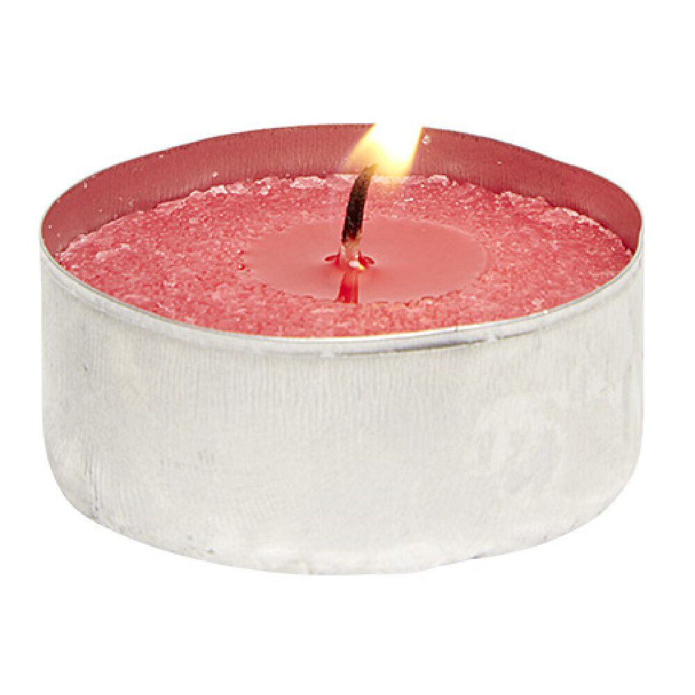 Set de 12 bougies chauffe-plats Rouge