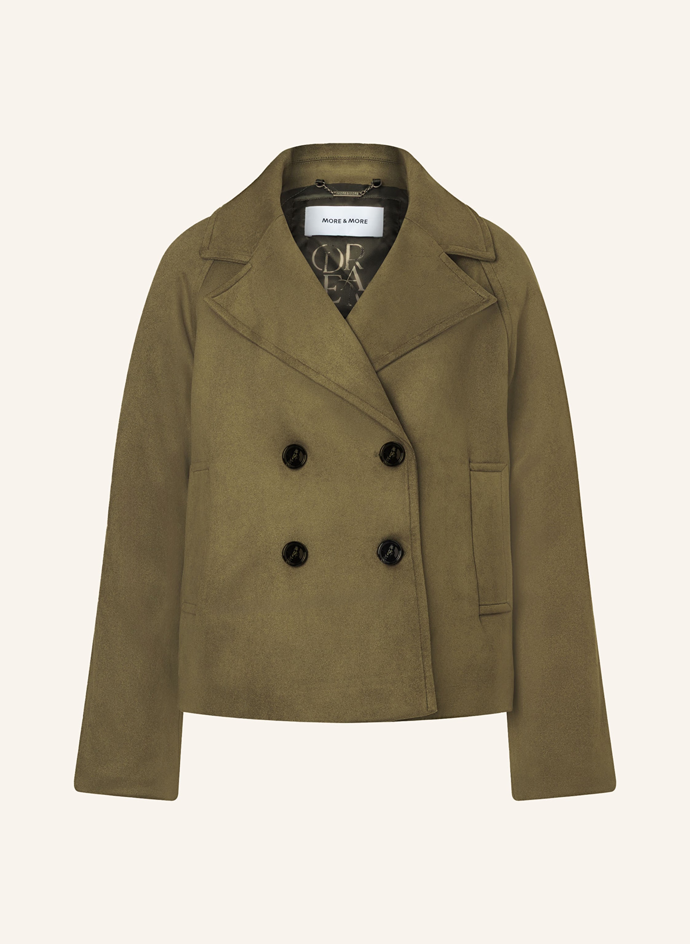 MORE & MORE Cabanjacke in Lederoptik