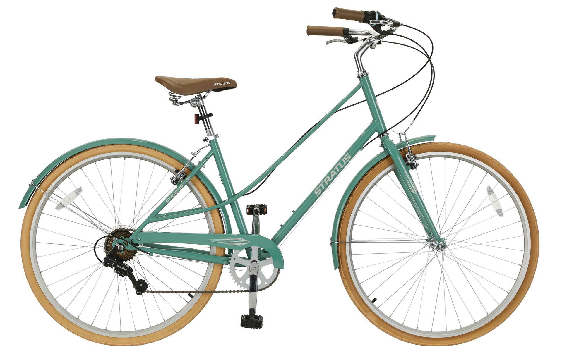 Stratus Trillium Adult Bike, 700C, 7-Speed, Cruiser Bike, Green