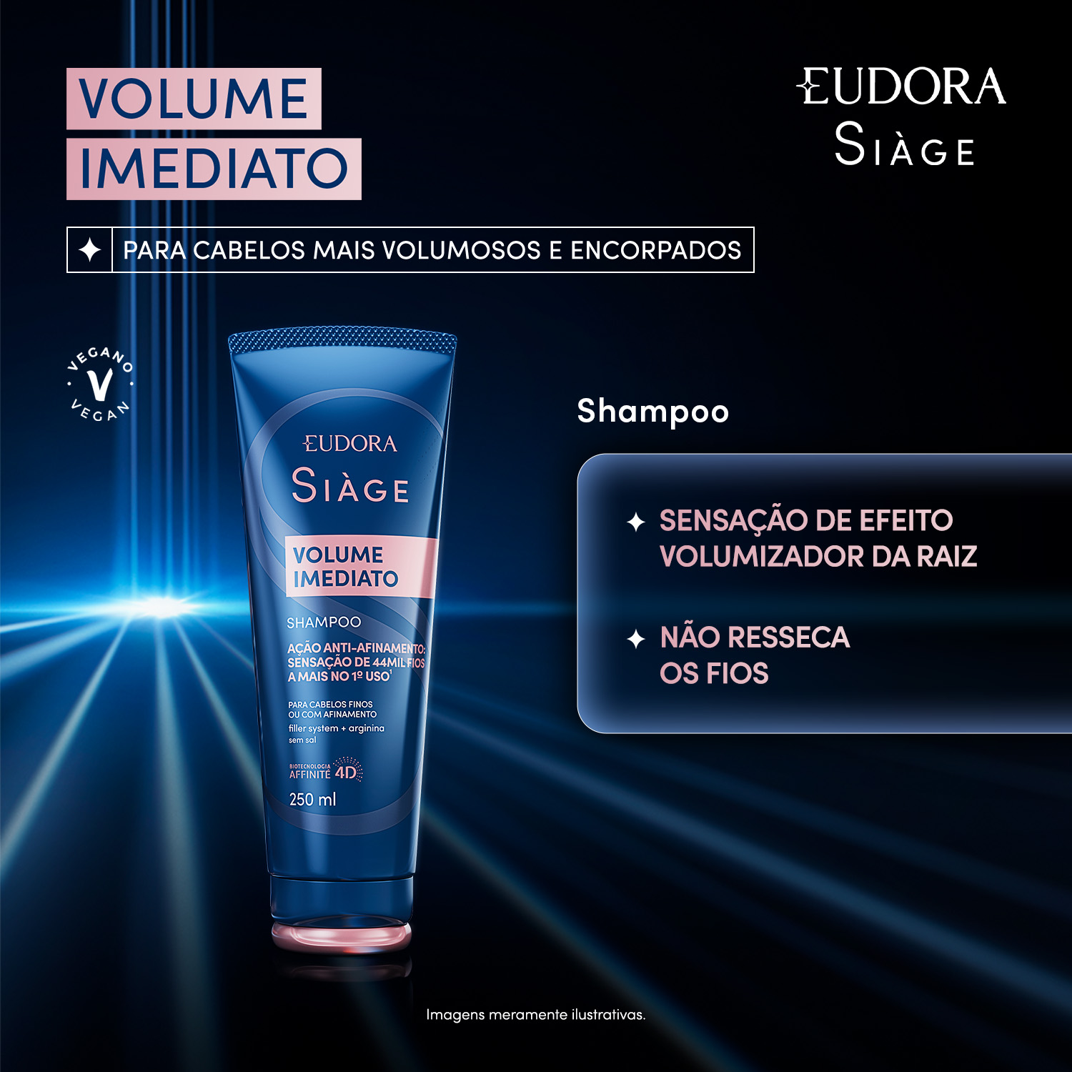 Shampoo Siàge Volume Imediato 250ml