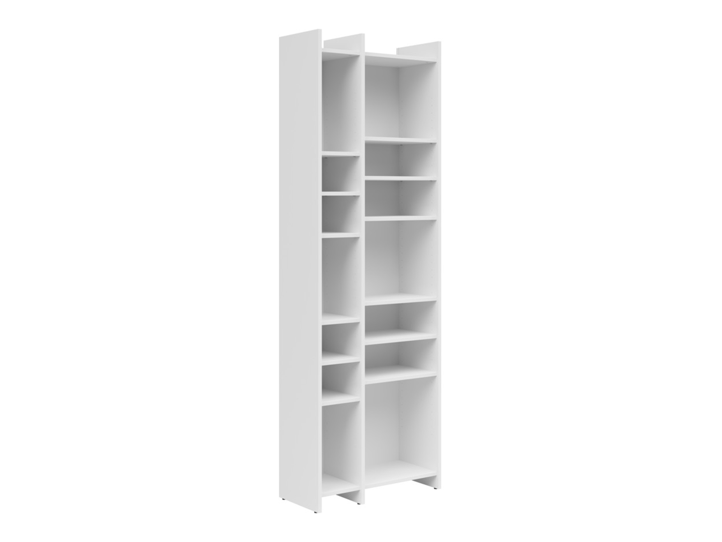 Regał Lenny 60 cm z 12 półkami biały