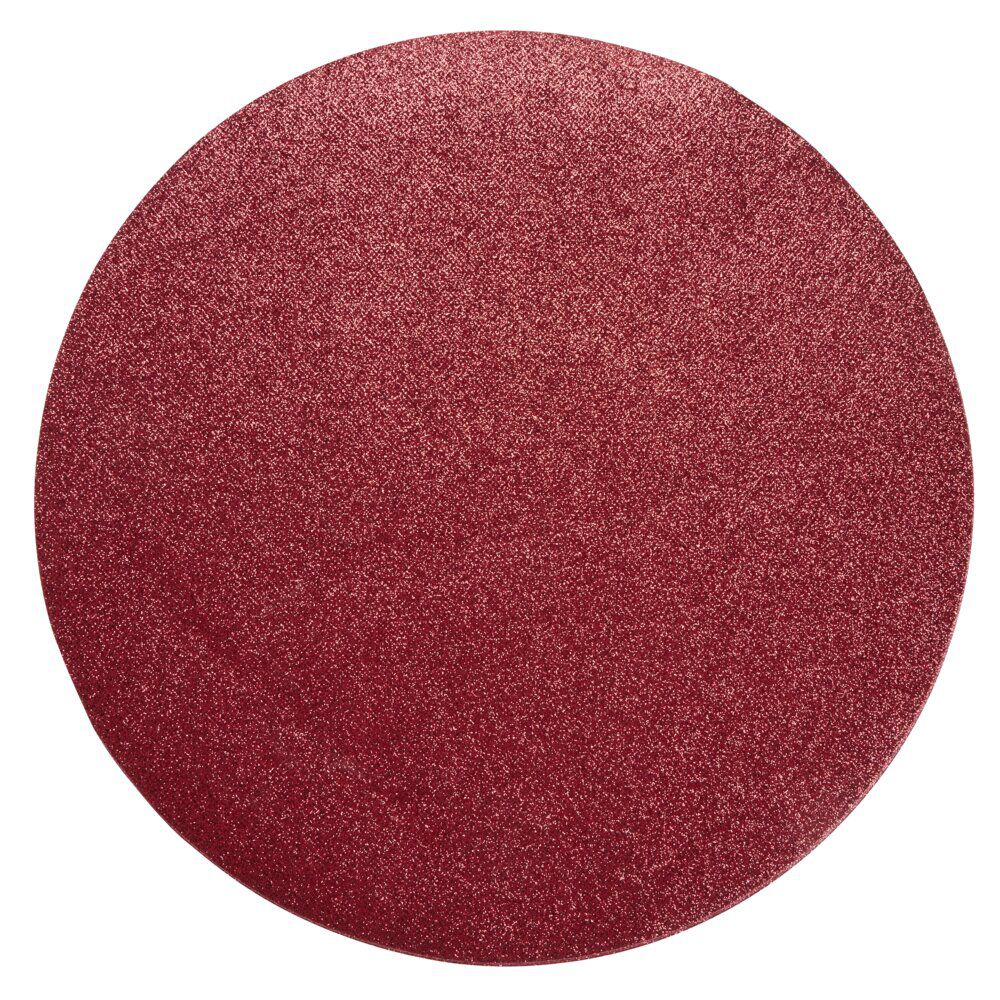 Sous-assiette plastique réutilisable x4 rouge métallisé Ø34cm