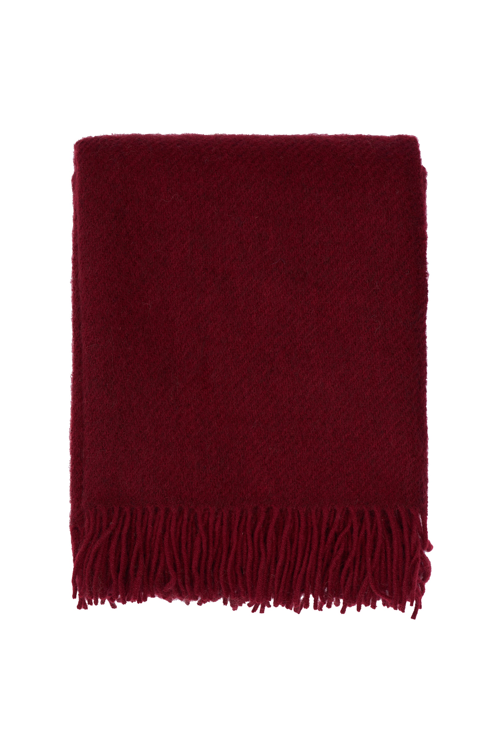 Klippan 100% wollen deken - Gotland - Burgundy - 130x200cm