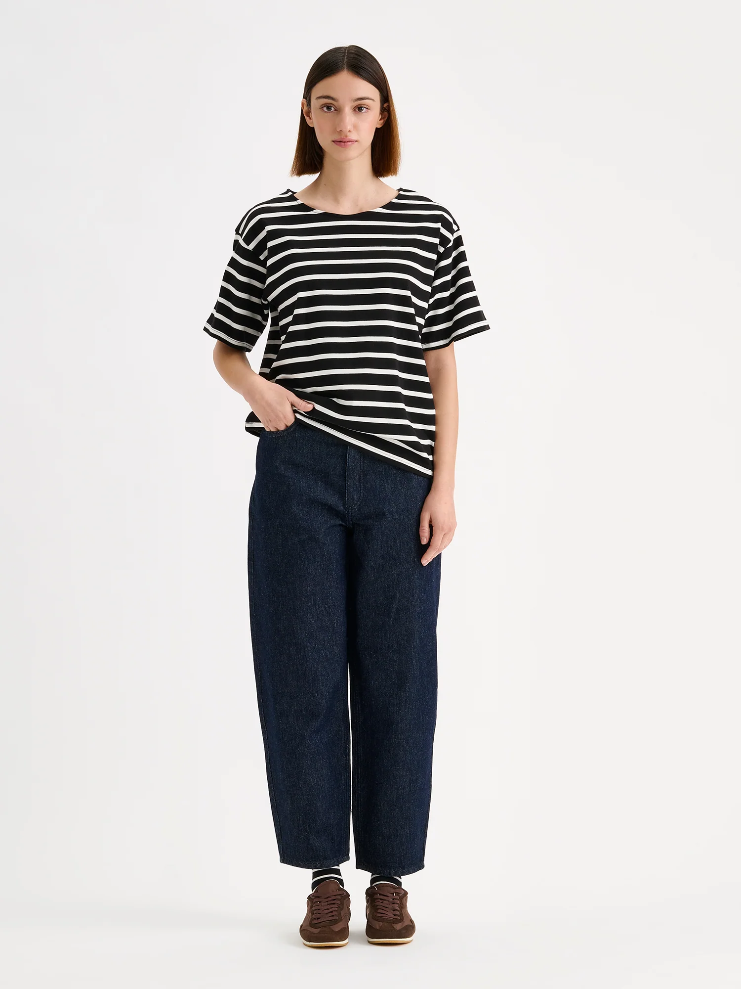 BRETON lyhythihainen t-paita - musta