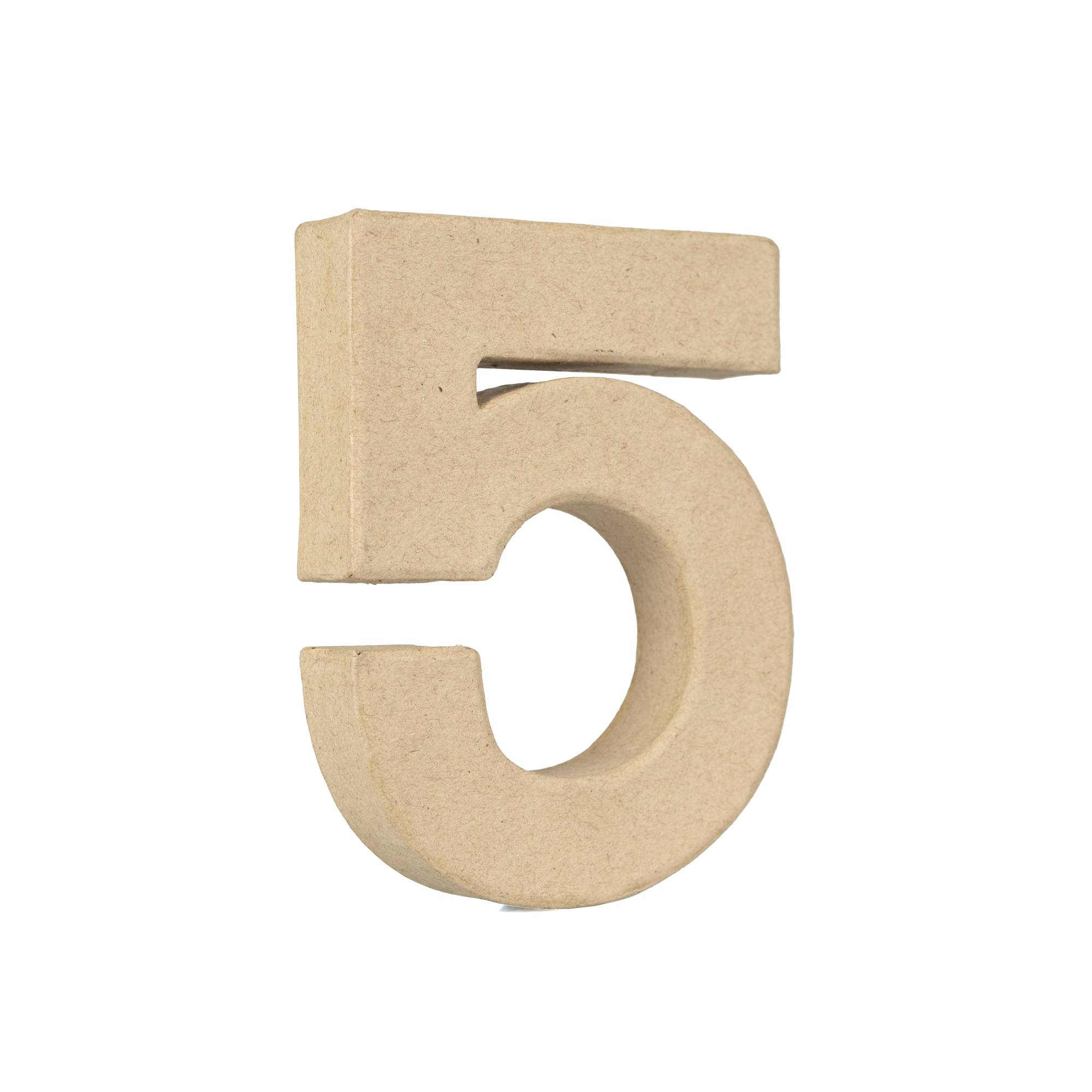 Mini Mache Number 5 10cm