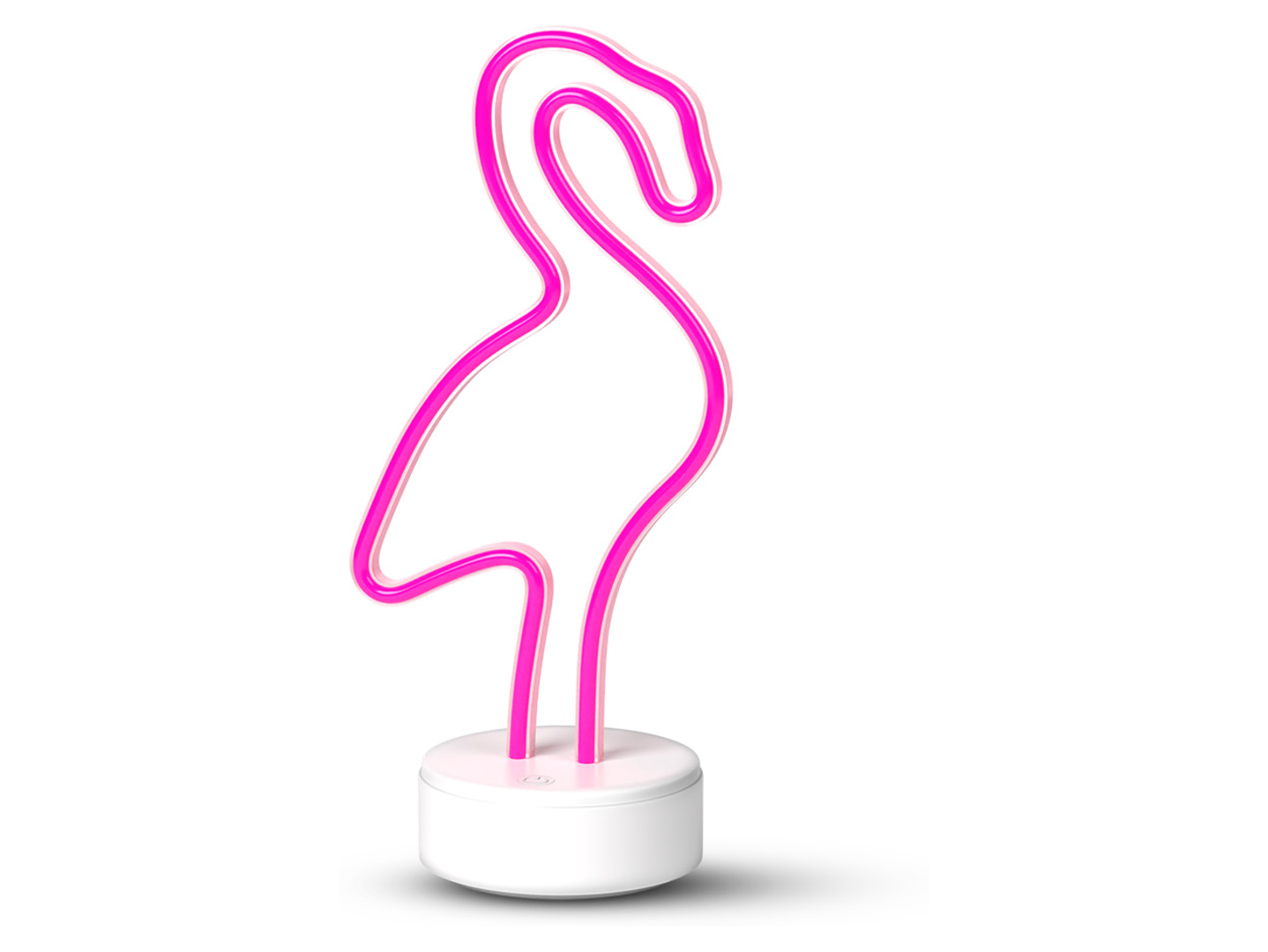 Lampa stołowa neonowa Flaming LED różowa