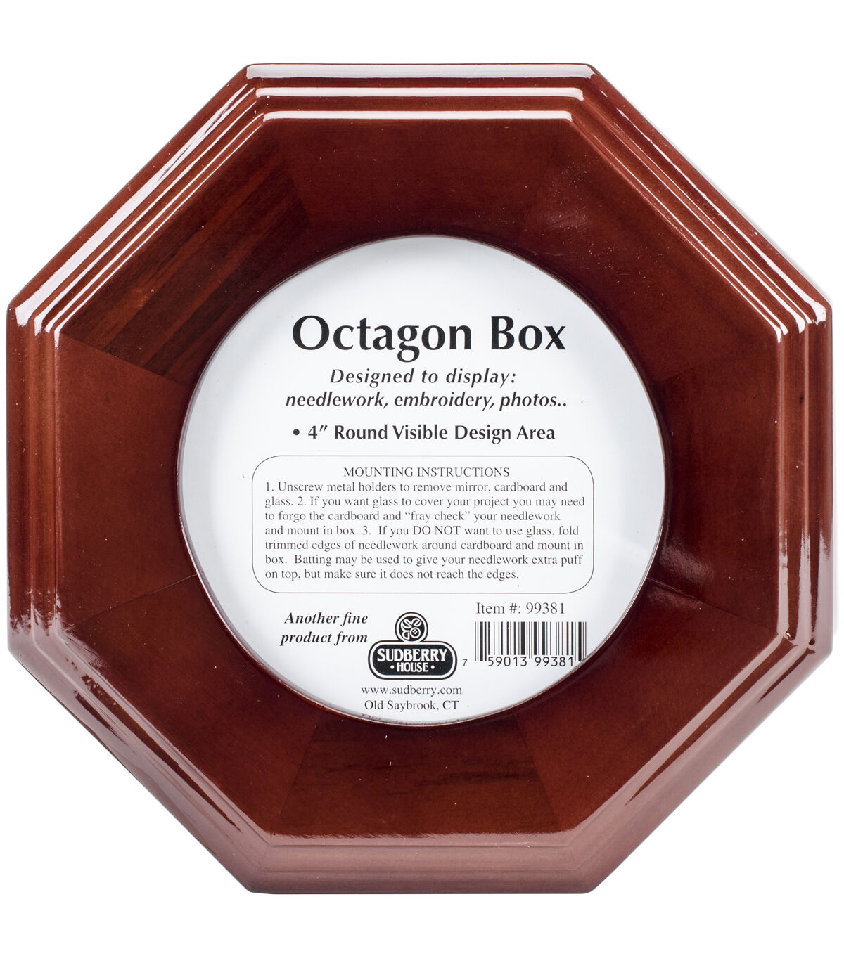 Sudberry House 6 Mahogany Octagon Box