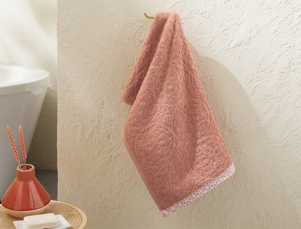 Serviette de bain ciselée couleurSéville