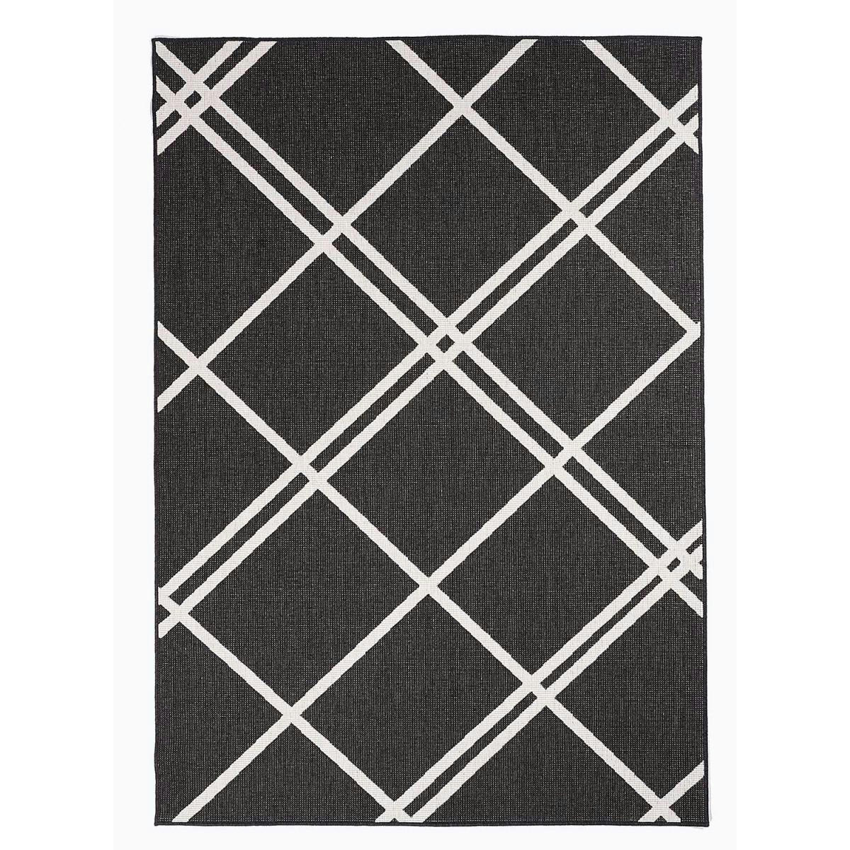 AF DOUBLINE REVERSIBLE - Tapis extérieur noir 120x170