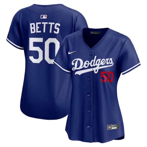 Mookie Betts Los Angeles Dodgers Nike Women's Alternate Limited Player Jersey – Royal
