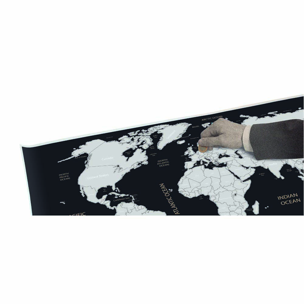 Carte du monde à gratter
