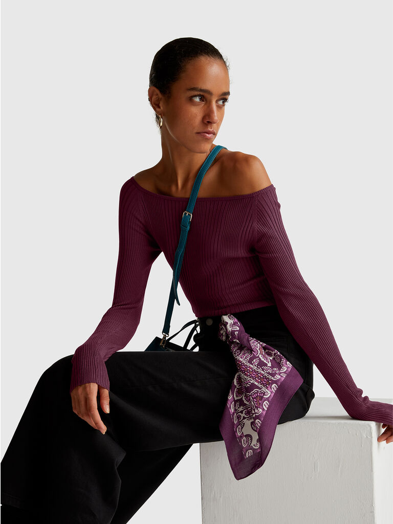 Foulard with bandana print