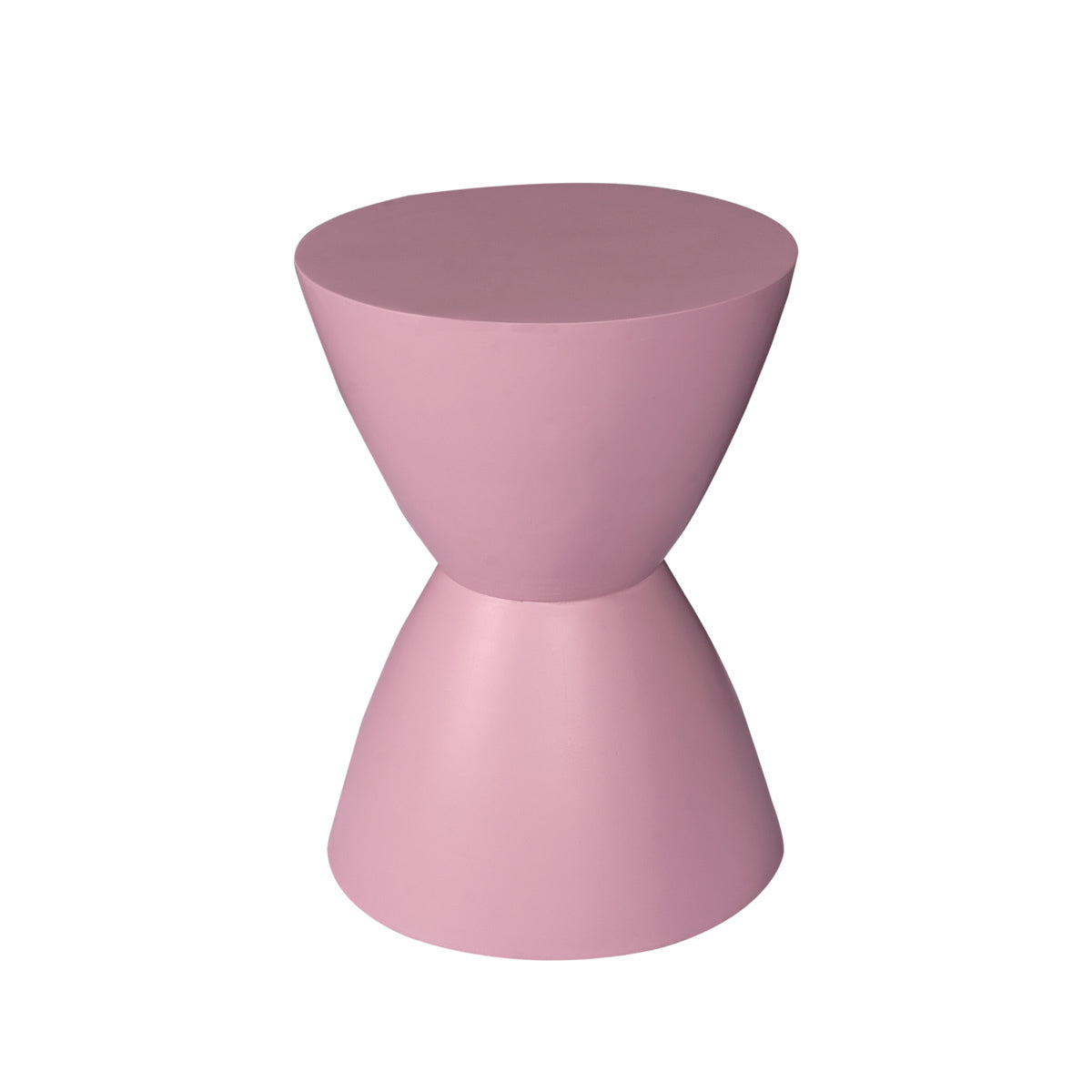 StarFurn Bijzettafel Abbey - Rond Roze Hout - 33x33x45cm