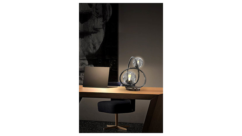 Lampa stołowa Nancy 2-punktowametalowa czarna