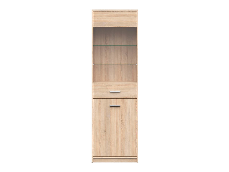 Witryna Nepo Plus 60 cm z 2 drzwiami dąb sonoma
