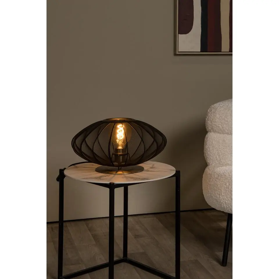 Lucide CORINA Tafellamp - Zwart