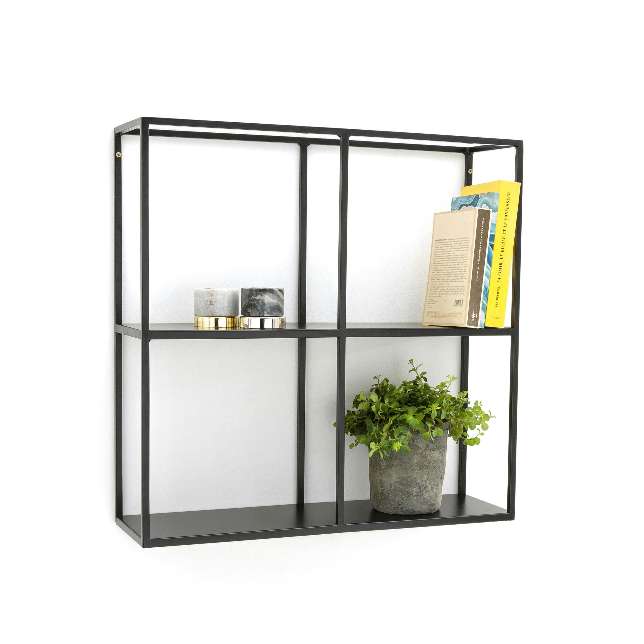 Étagère murale 2 tablettes, HIBA