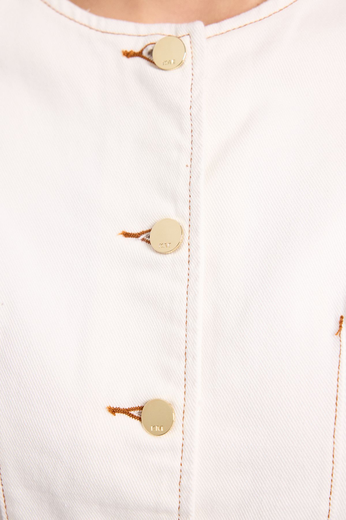 KarenMillen Denim Peplum Jacket