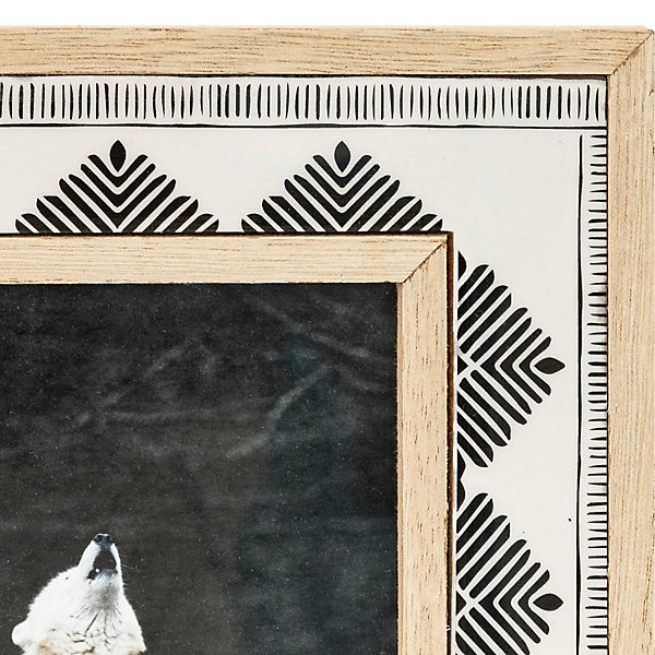 Cadre photo Dyani blanc 10x18cm - Atmosphera