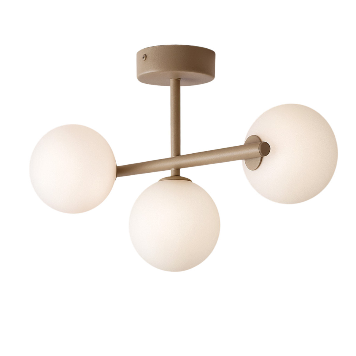 Lampa sufitowa ARDI mleczne szklane kule beżowa 3xG9x10W IP20 Kaja
