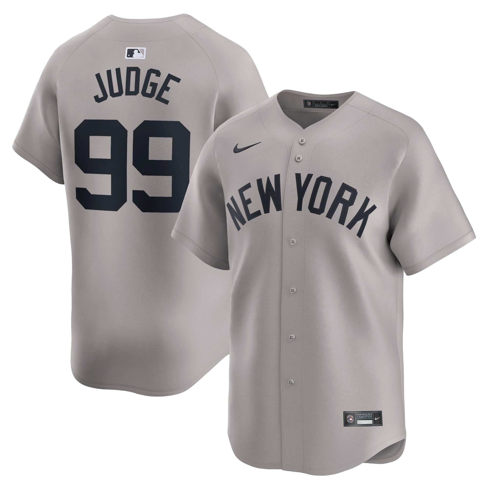 Aaron Judge New York Yankees Nike Home Limited Player Jersey - White/Gray